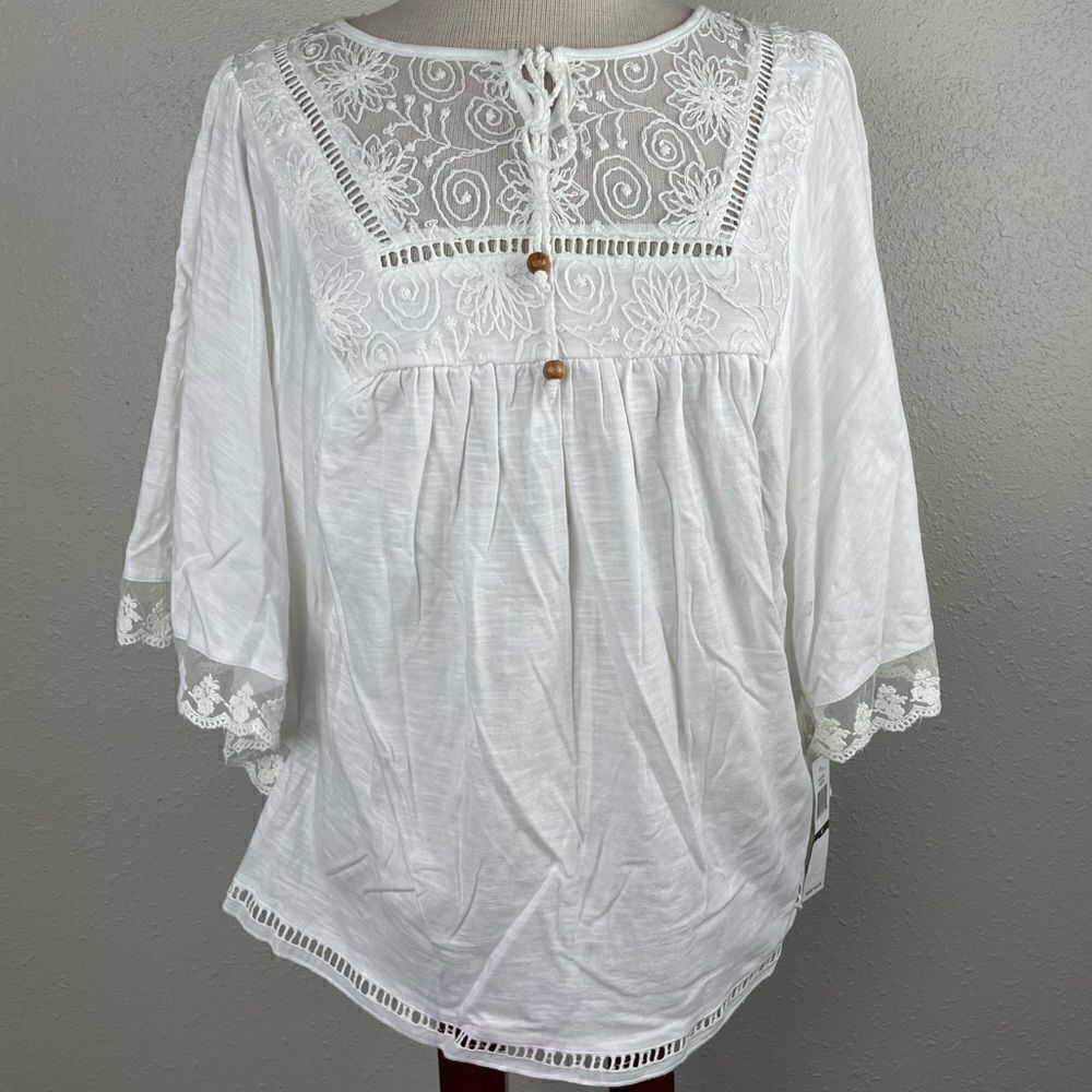 NWT RXB White Tunic Top Size S